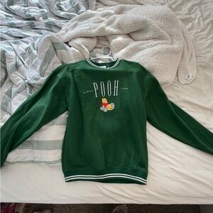 Disney Winnie the Pooh Green Sweatshirt